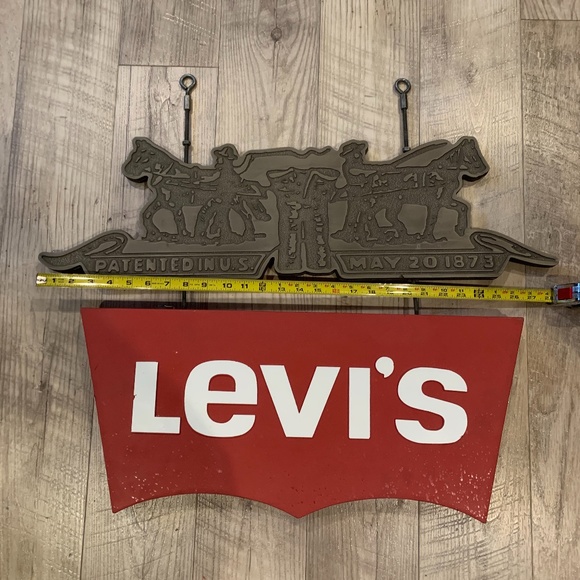Levi’s Vintage Store Sign Vintage Antique - Picture 2 of 16